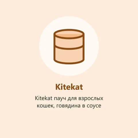 Kitekat пауч для взрослых кошек, говядина в соусе (фото-заглушка)