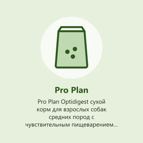 Pro Plan Optidigest сухой корм для взрослых собак средних пород с чувствительным пищеварением, ягнёнок, 14 кг (фото-заглушка)
