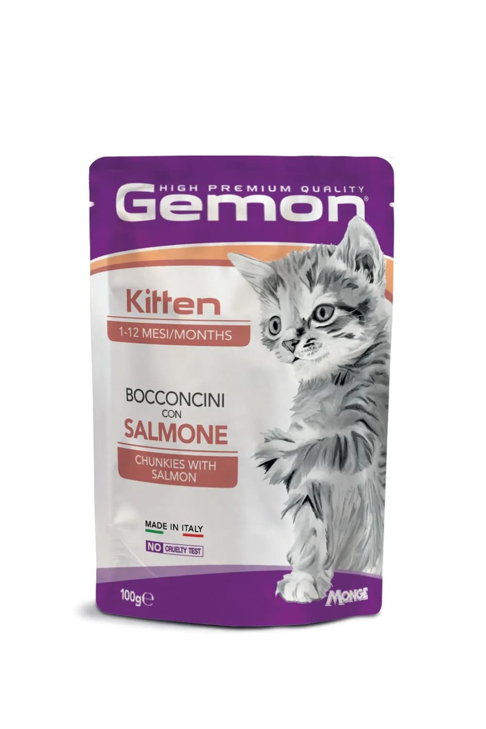 Gemon паучи для котят с лососем