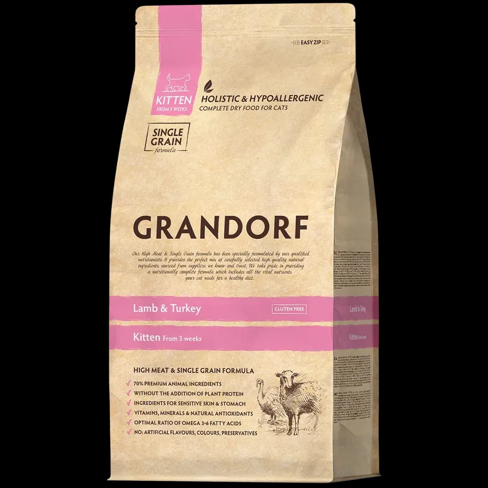 Grandorf сухой корм для котят ягненок/индейка